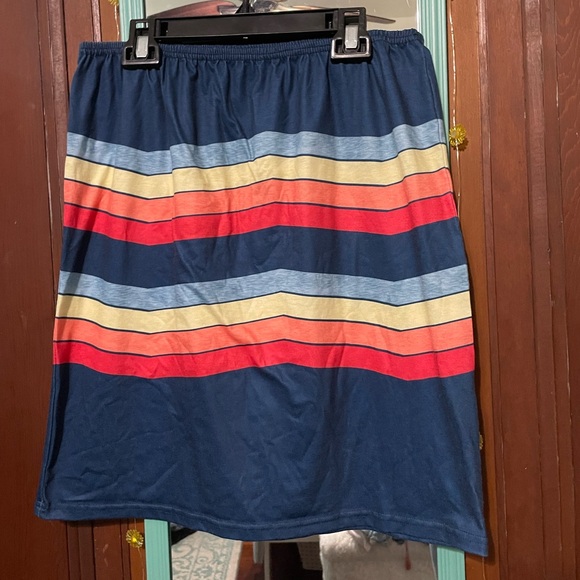 Tube Top Summer Bright Stripes Women’s Size M - Picture 2 of 5